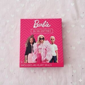 Barbie 26 Valentines Set - Pink and White